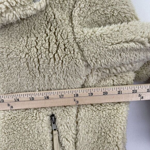 Free People Jacket Womens Medium Brown Faux Fur Oversized Moto Boho Cabincore - Picture 14 of 15